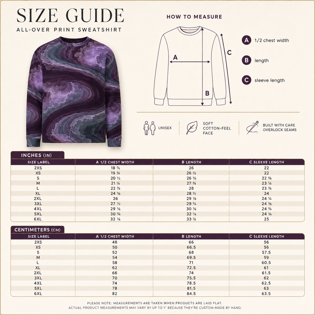 Amethyst Vortex unisex sweatshirt product image