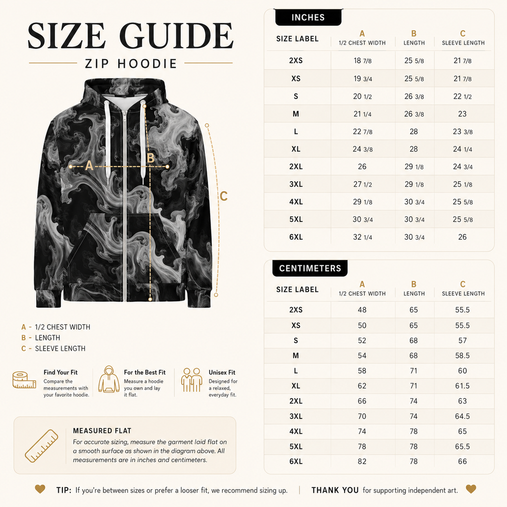 Phantom Smoke unisex zip hoodie product image