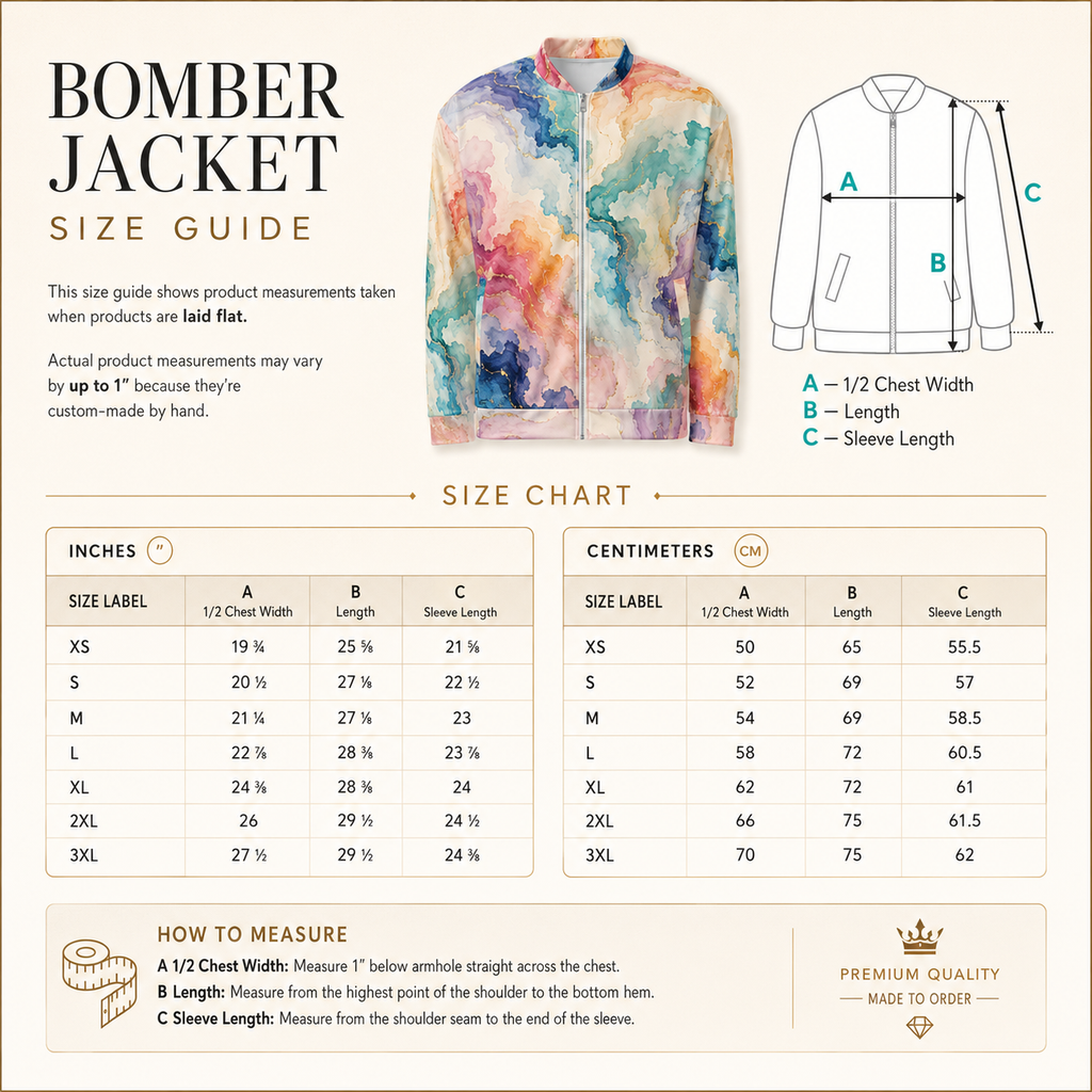 Ethereal Drift unisex bomber jacket product image