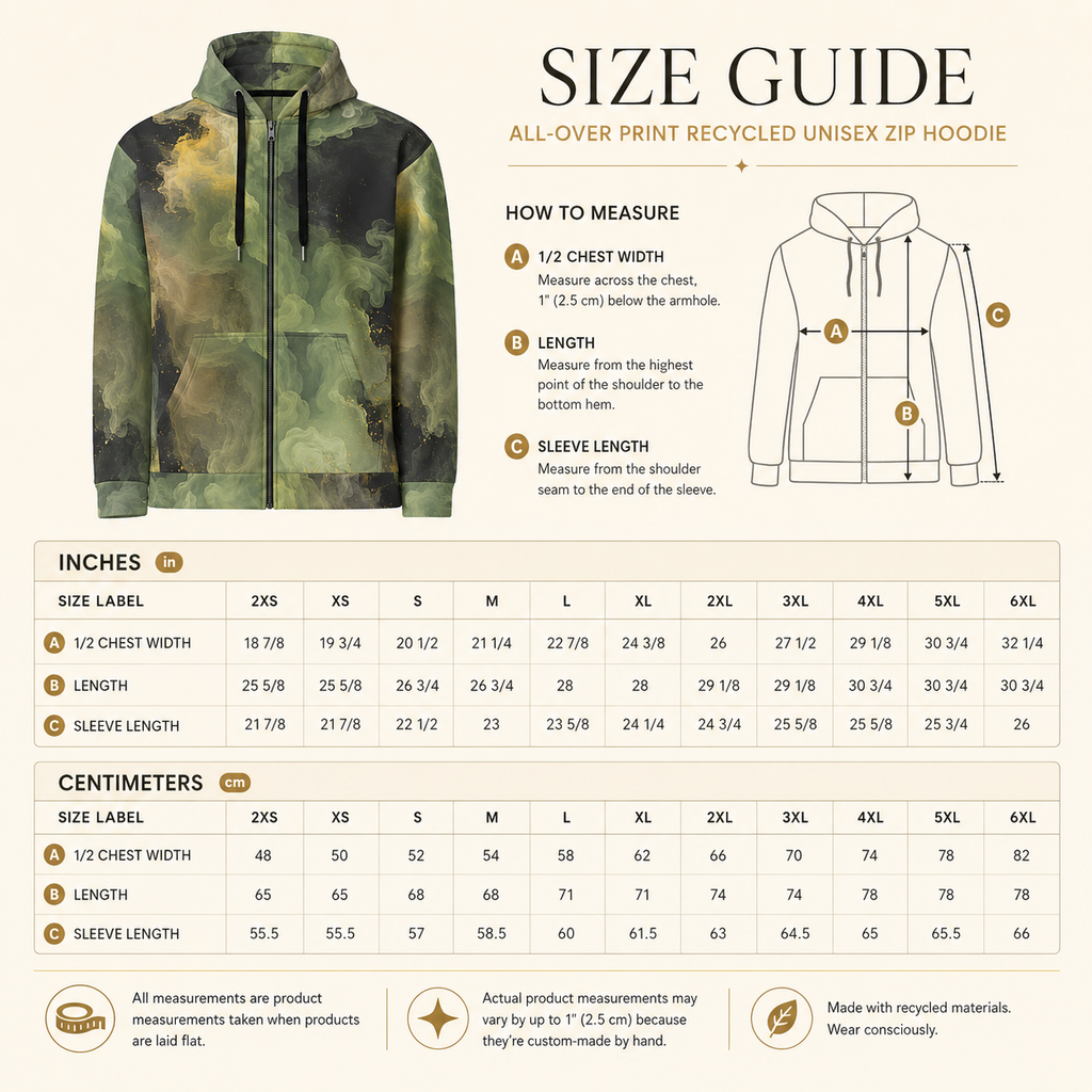Verdant Shadow unisex zip hoodie product image
