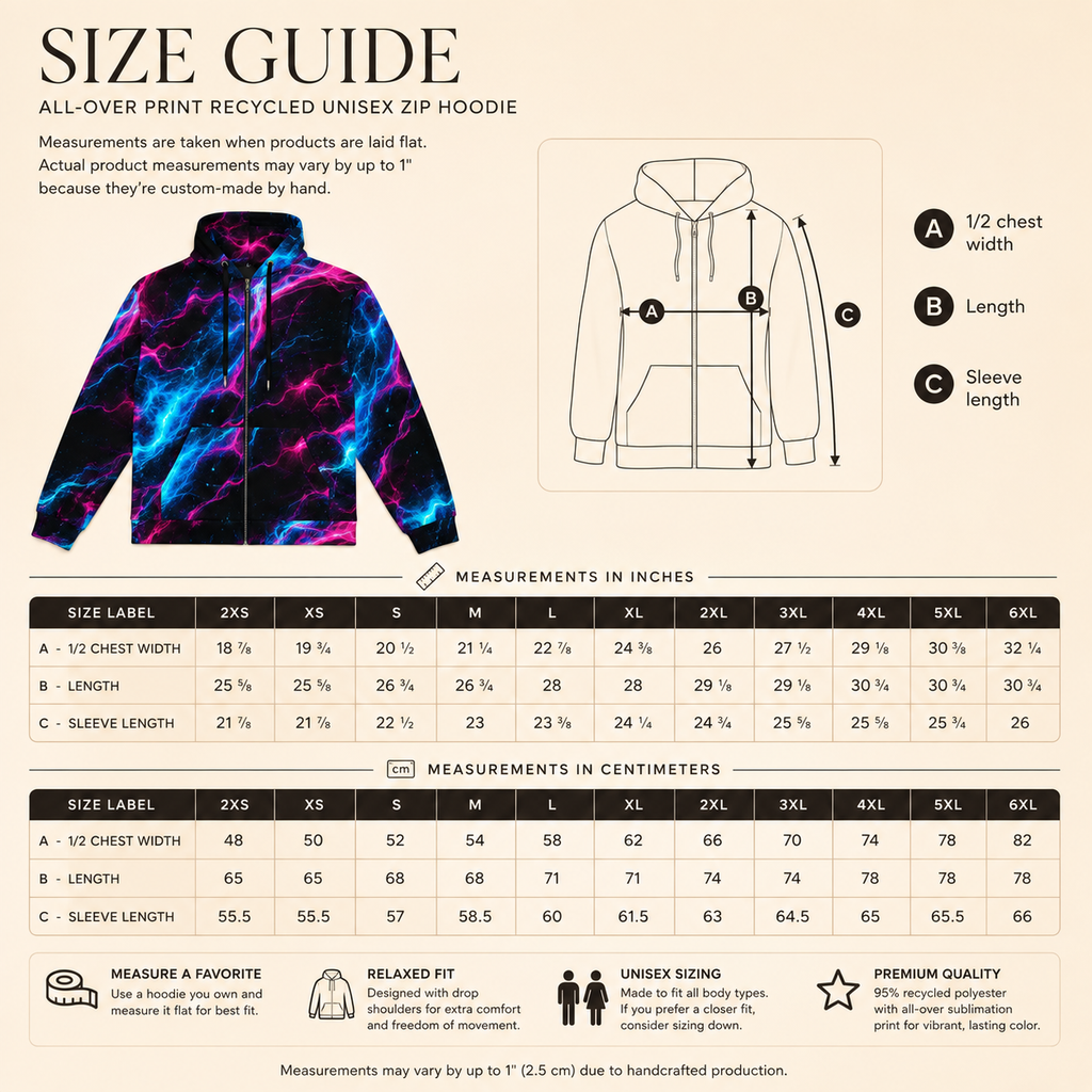 Neon Vortex unisex zip hoodie product image