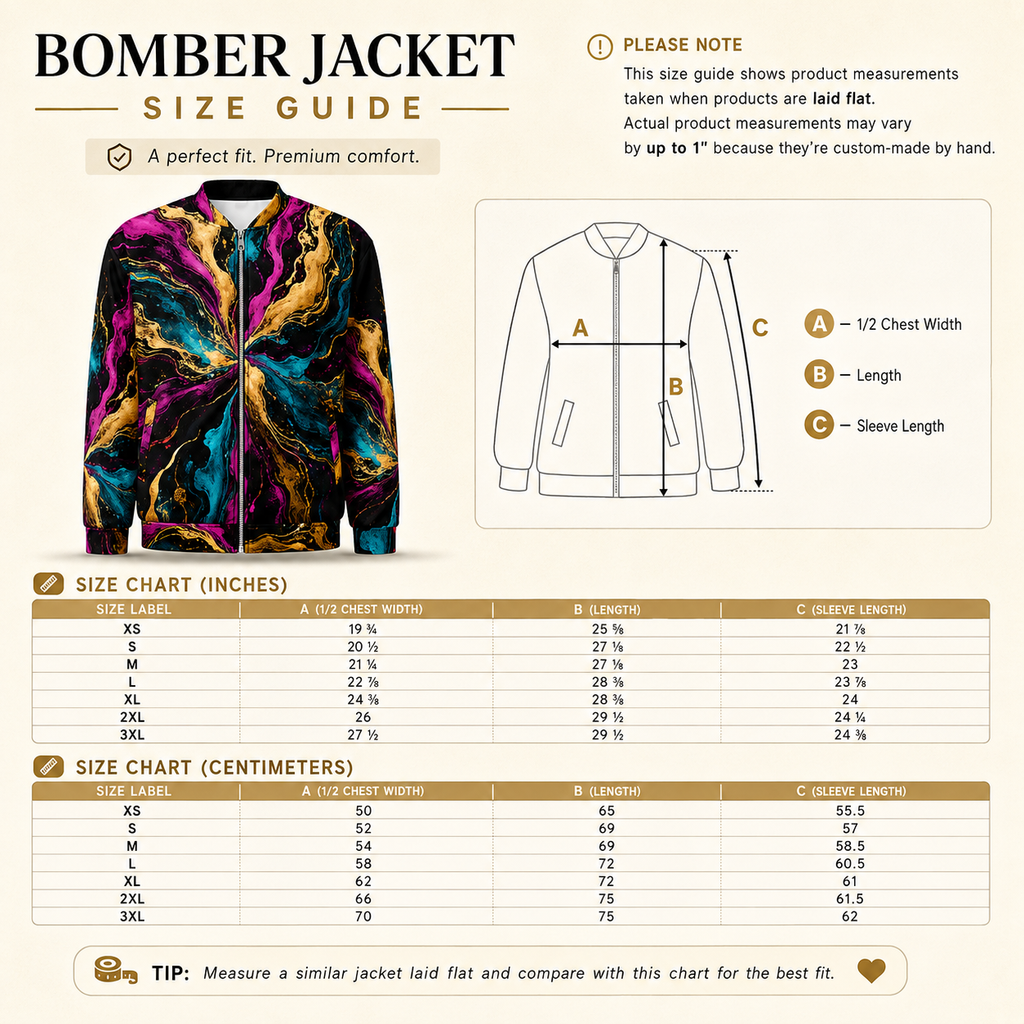 Chromatic Vortex unisex bomber jacket product image