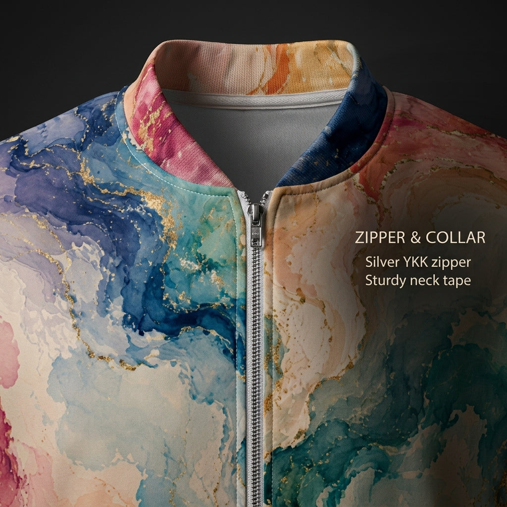 Ethereal Drift unisex bomber jacket product image