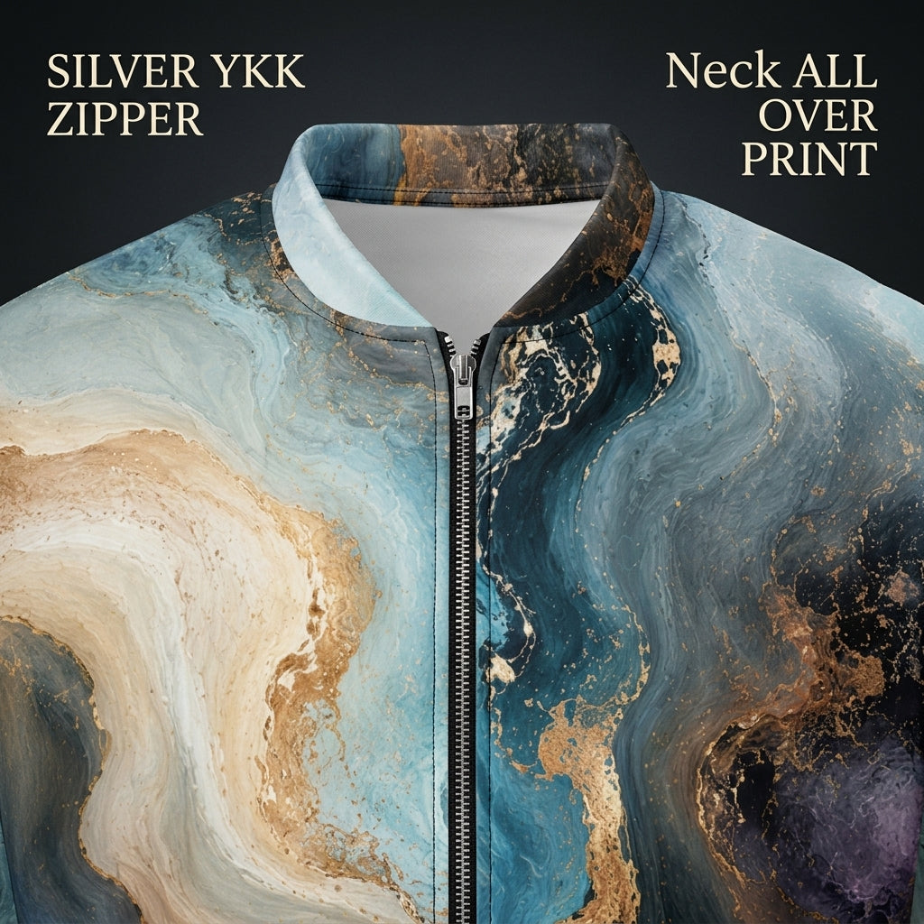 Oceanic Alchemy unisex bomber jacket product detail image
