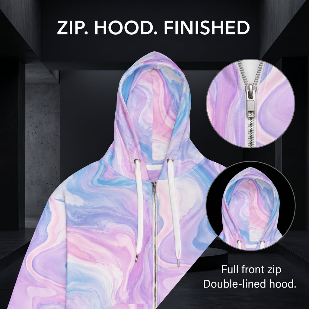 Pastel Mirage unisex zip hoodie product image