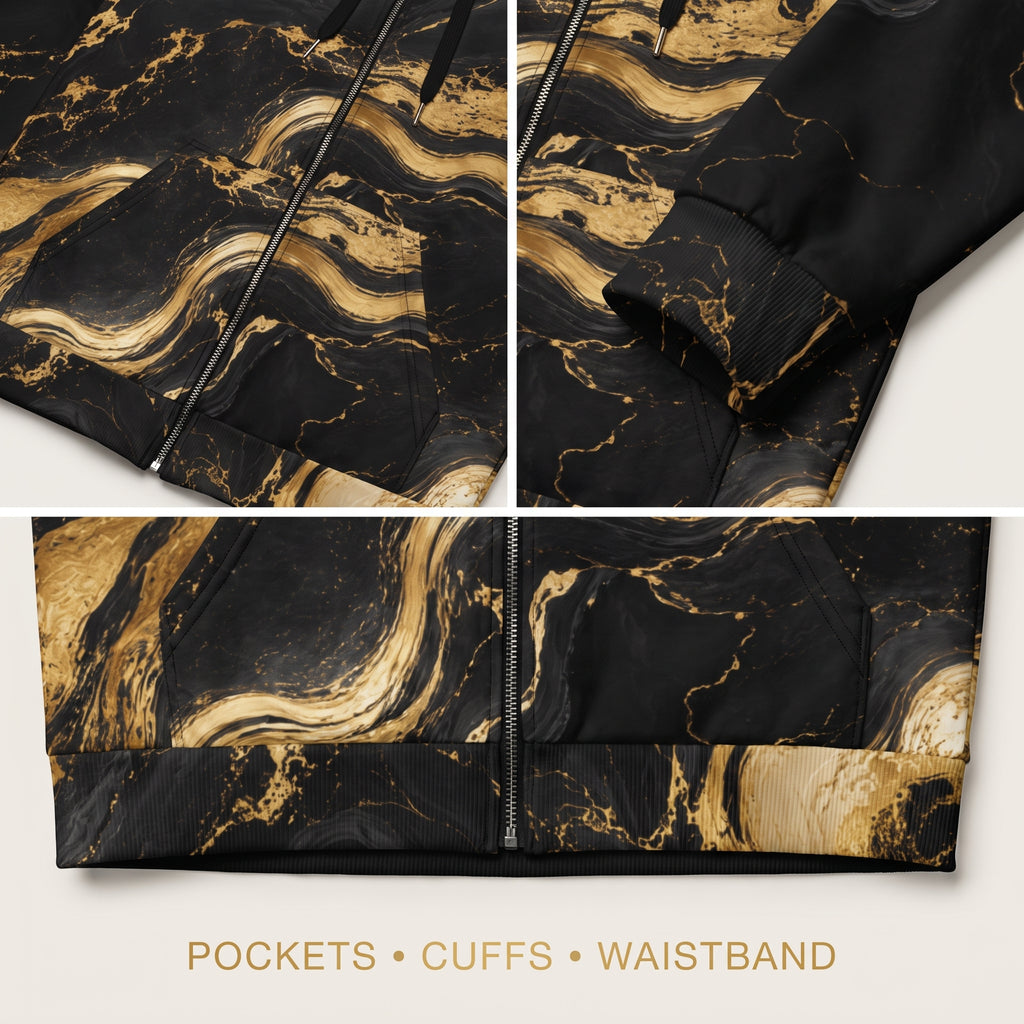Golden Oro unisex zip hoodie product image