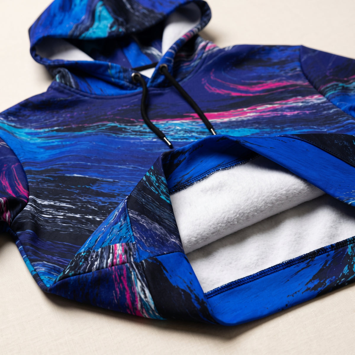 Cobalt Afterglow hoodie folded