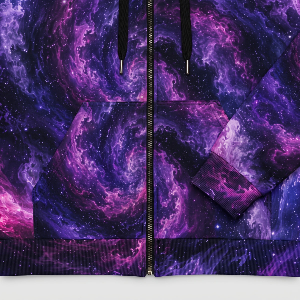 Cosmic Vortex unisex zip hoodie product photo