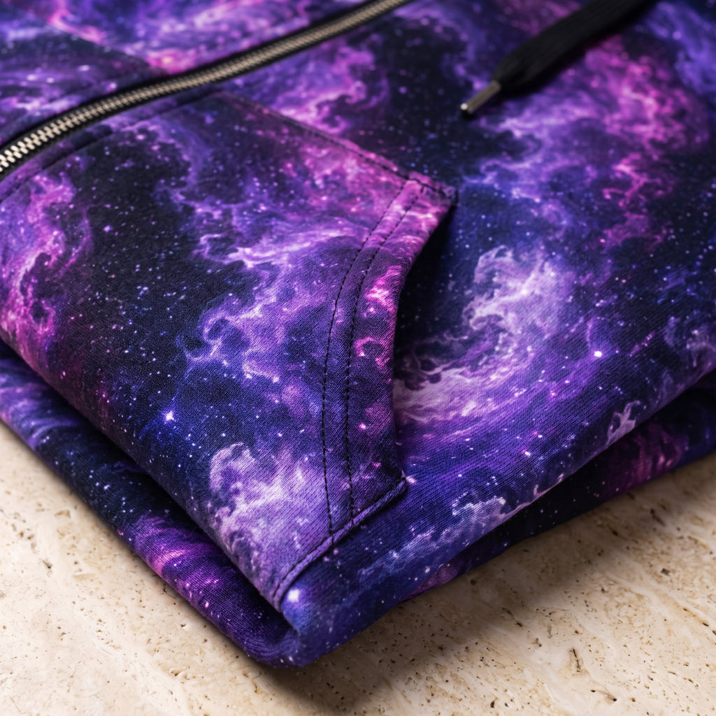Cosmic Vortex unisex zip hoodie product photo