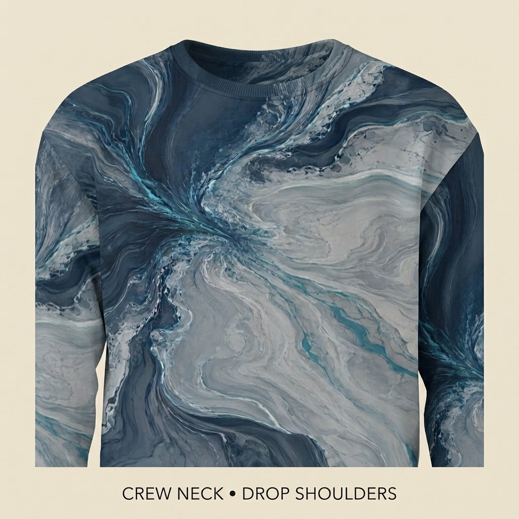 Tidal Convergence unisex sweatshirt product detail image