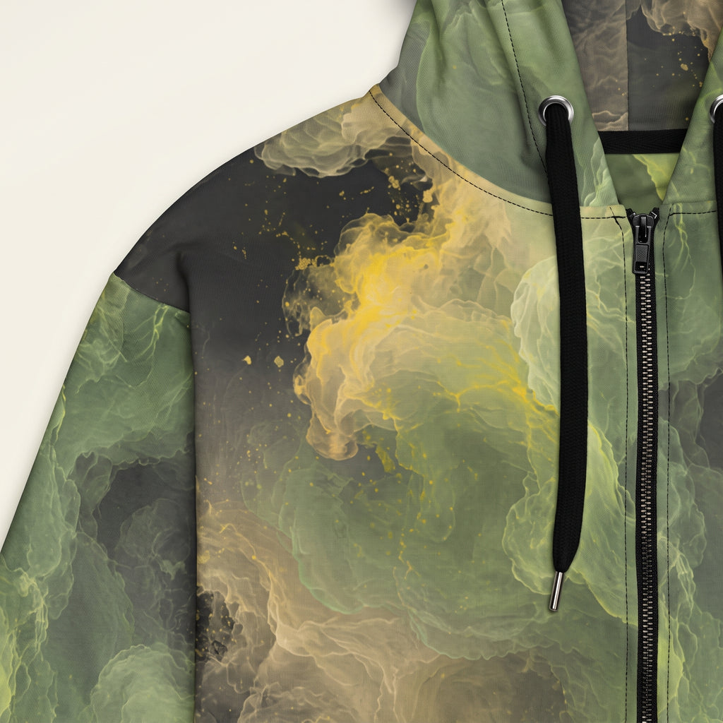 Verdant Shadow unisex zip hoodie product image