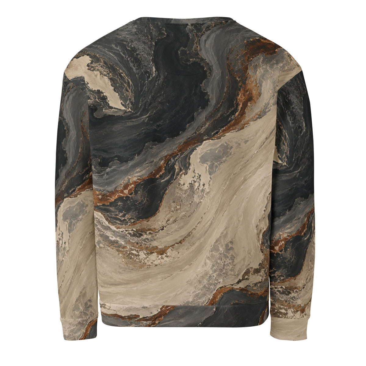 Mineral Current Fossil Divide all-over print sweatshirt back view