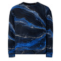 Midnight Velocity Cobalt Compression blue abstract all-over print sweatshirt front view