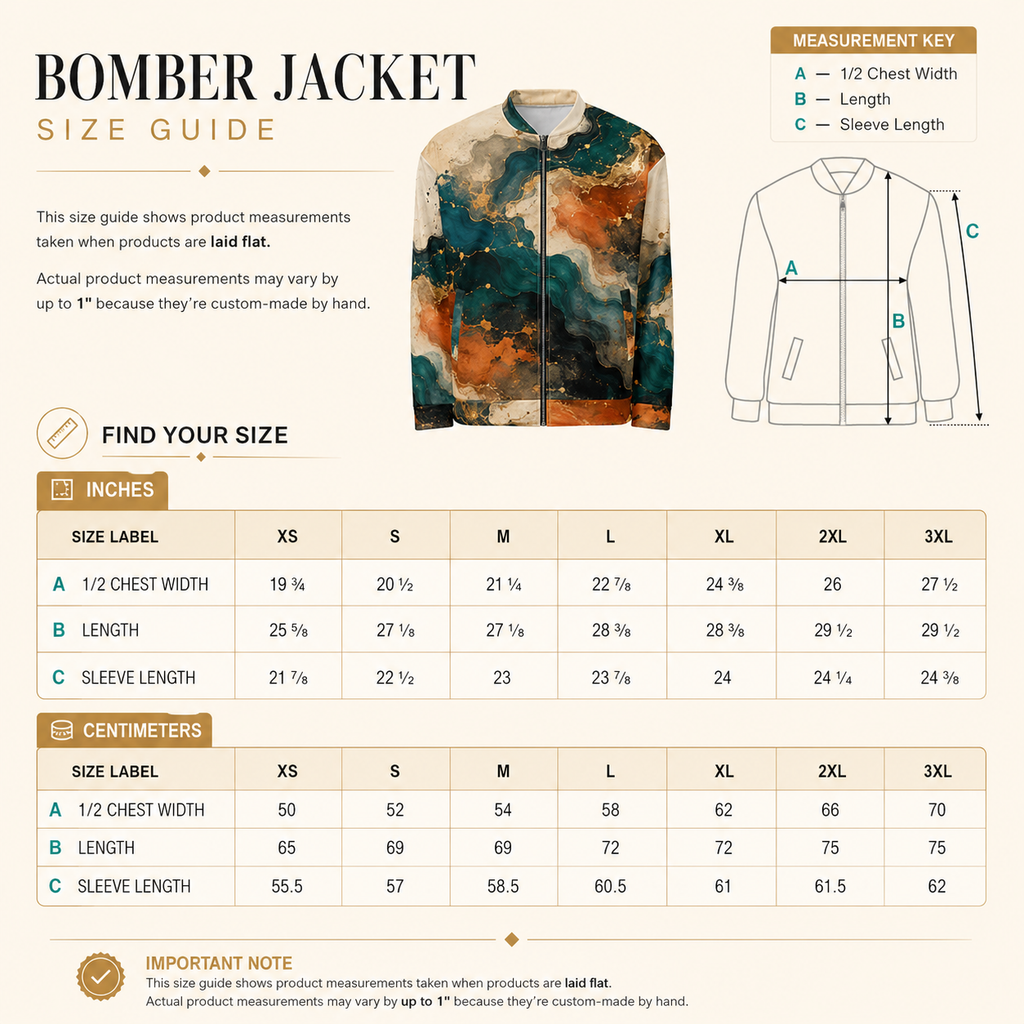 Ember Tide unisex bomber jacket product image