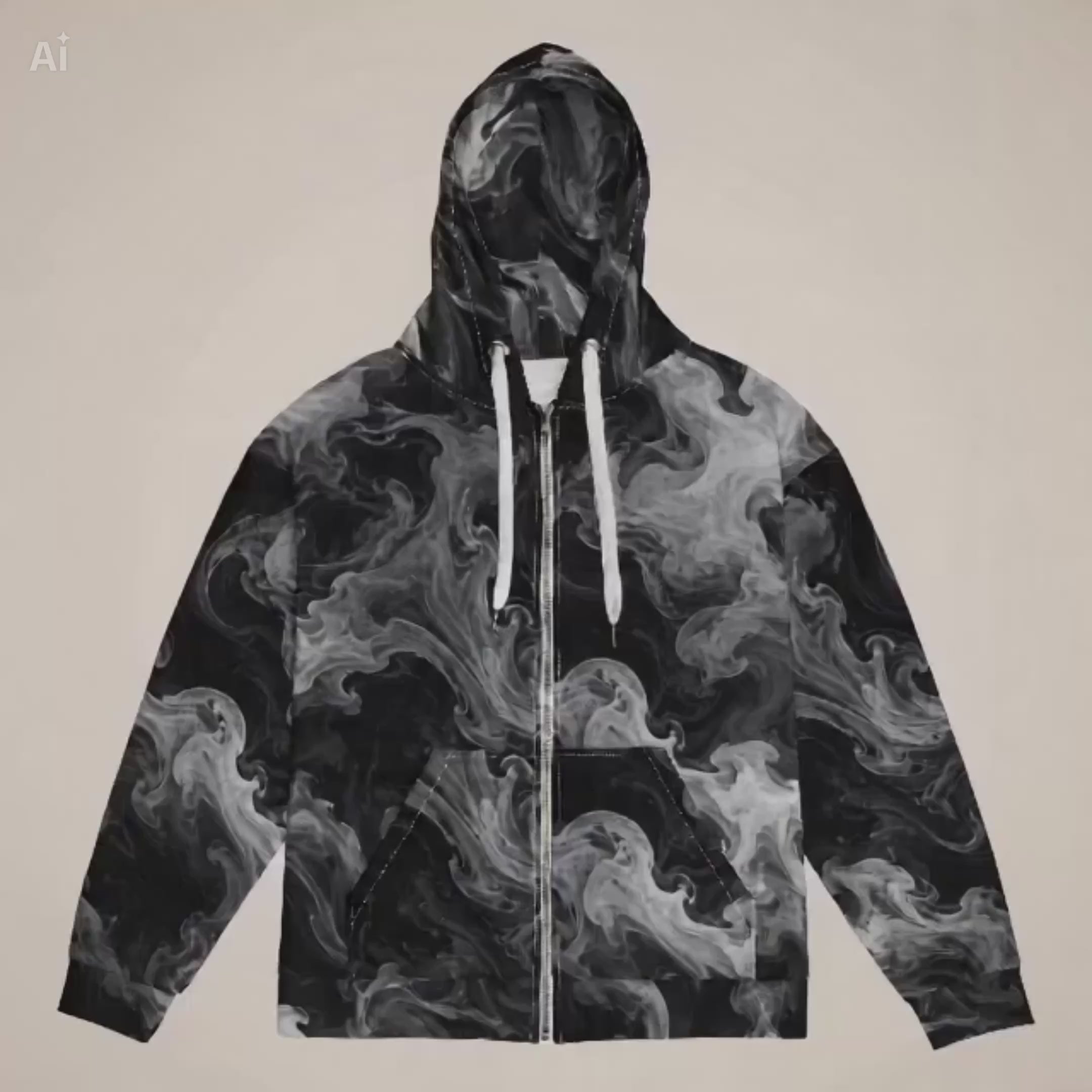 Phantom Smoke unisex zip hoodie product video