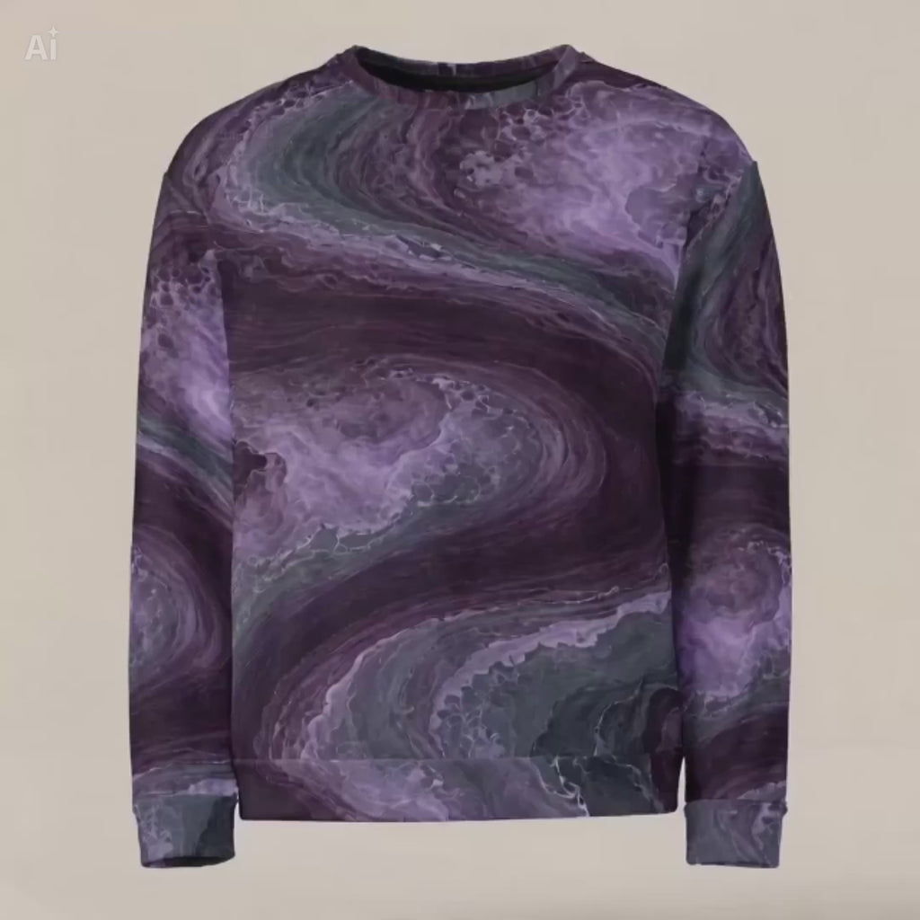 Amethyst Vortex unisex sweatshirt product video