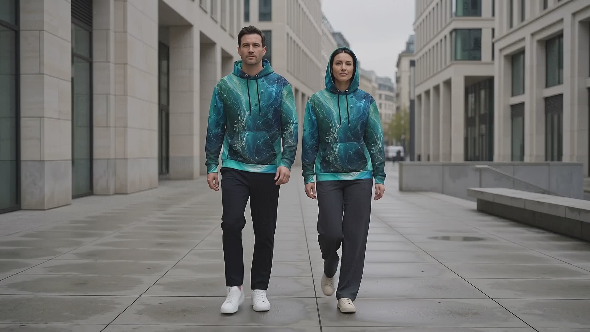 Oceanic Flow unisex hoodie product video