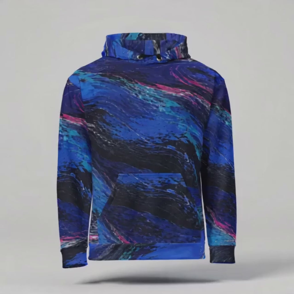 Cobalt Afterglow unisex hoodie product video
