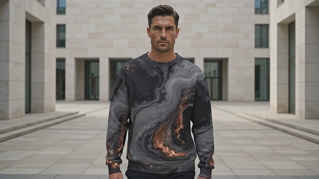Molten Obsidian unisex sweatshirt product video
