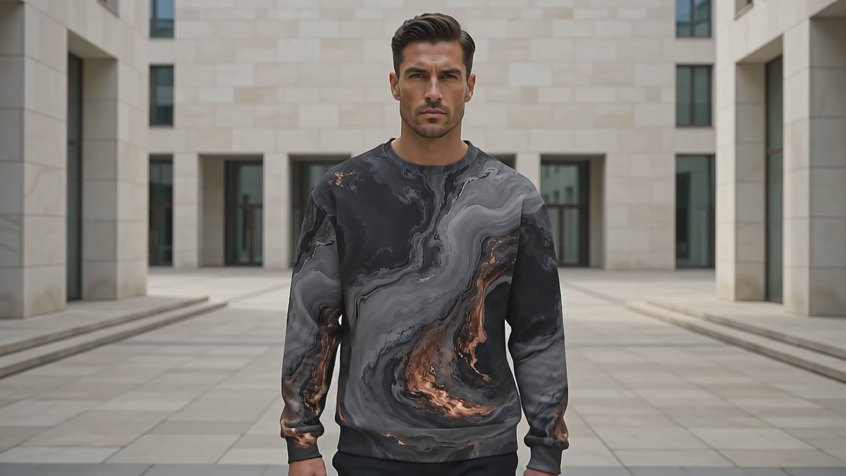 Molten Obsidian unisex sweatshirt product video
