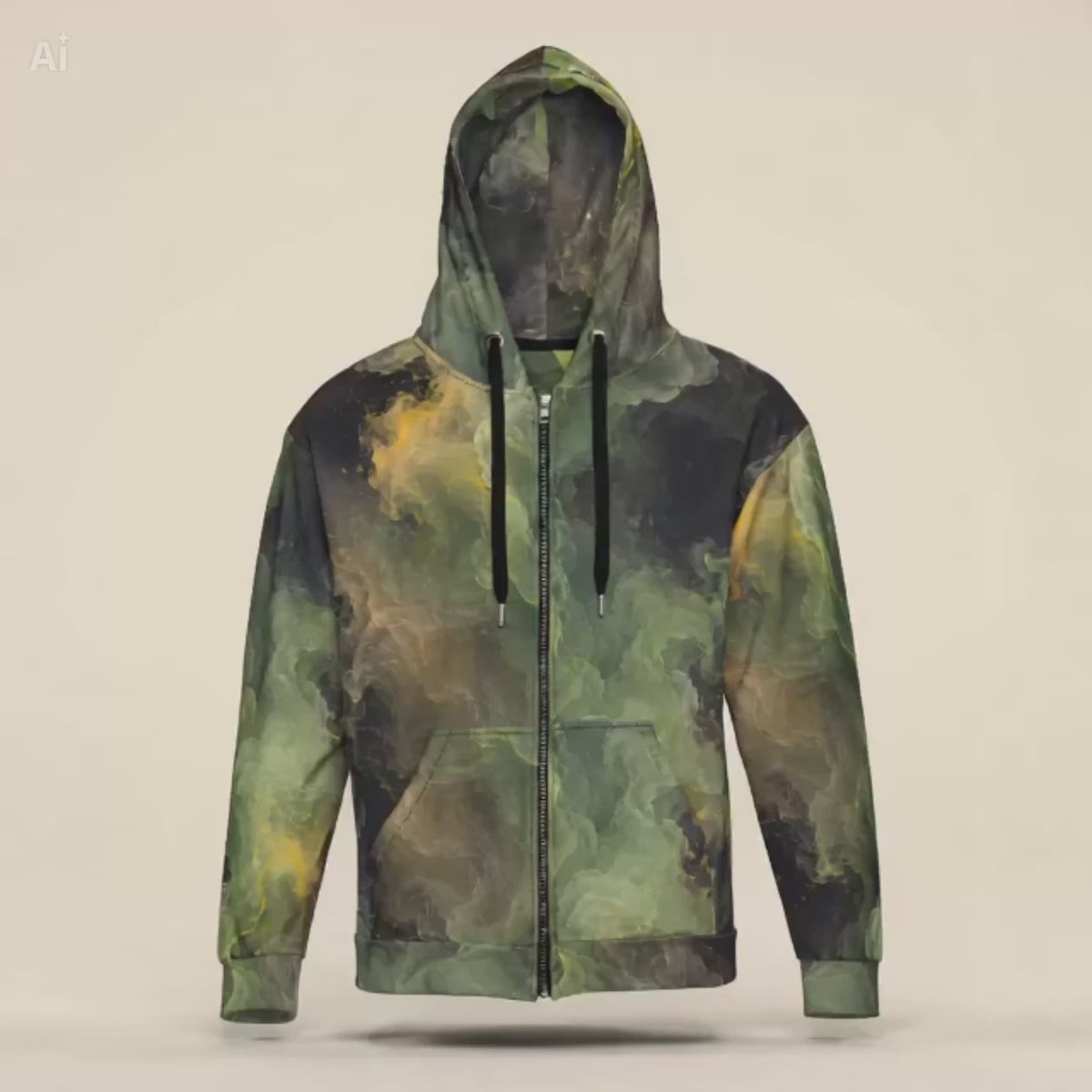 Verdant Shadow unisex zip hoodie product video
