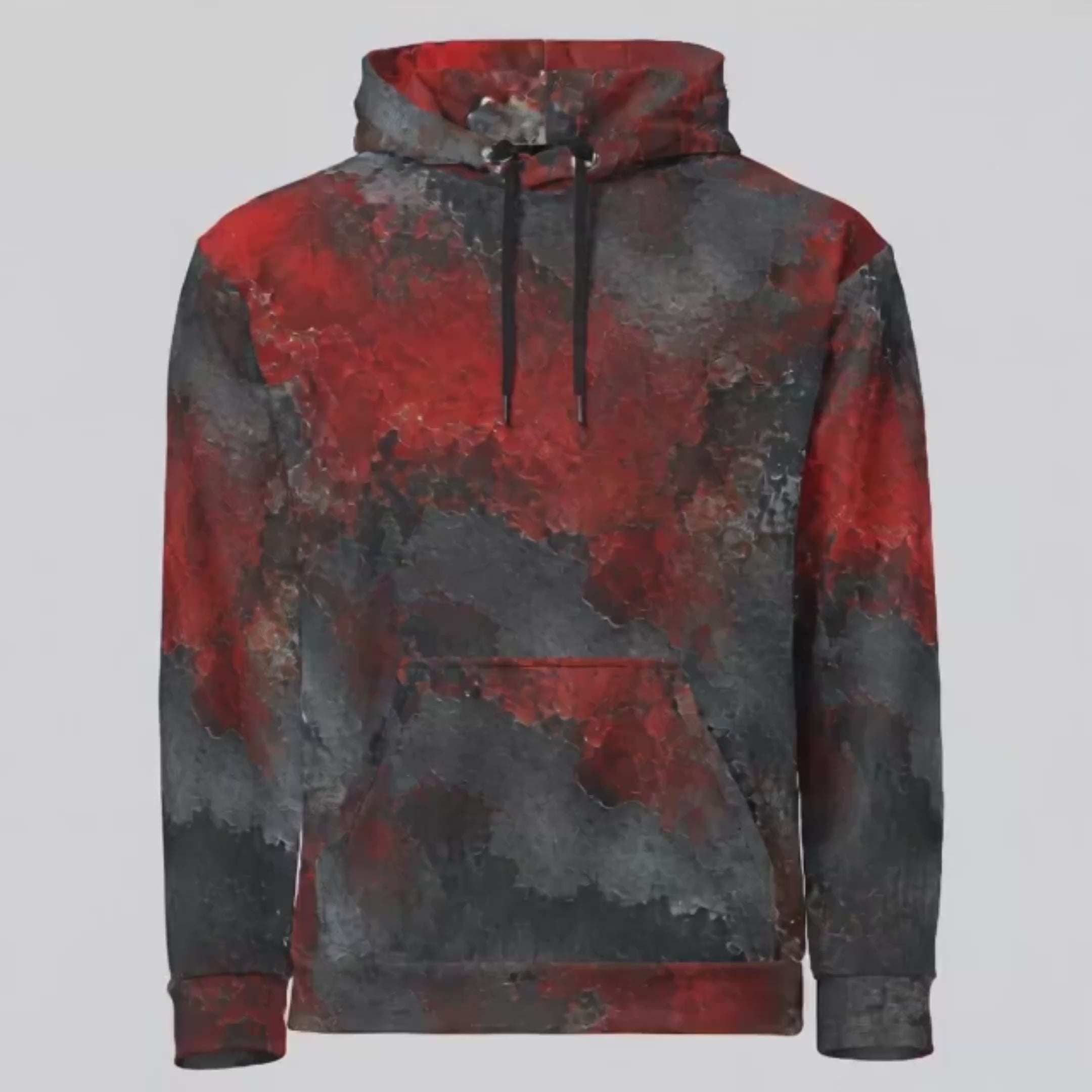 Red & Black Abstract unisex hoodie product video