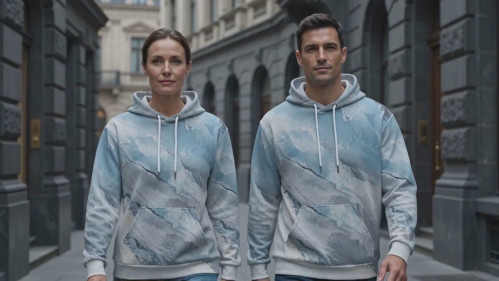 Glacial Current unisex hoodie product video