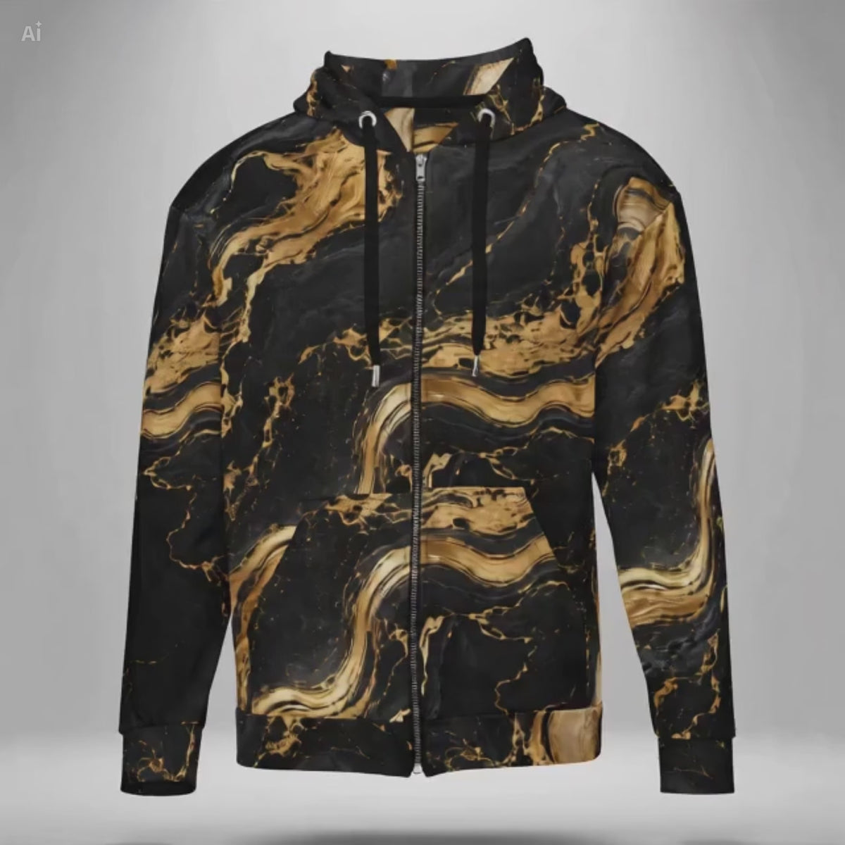 Golden Oro unisex zip hoodie product video