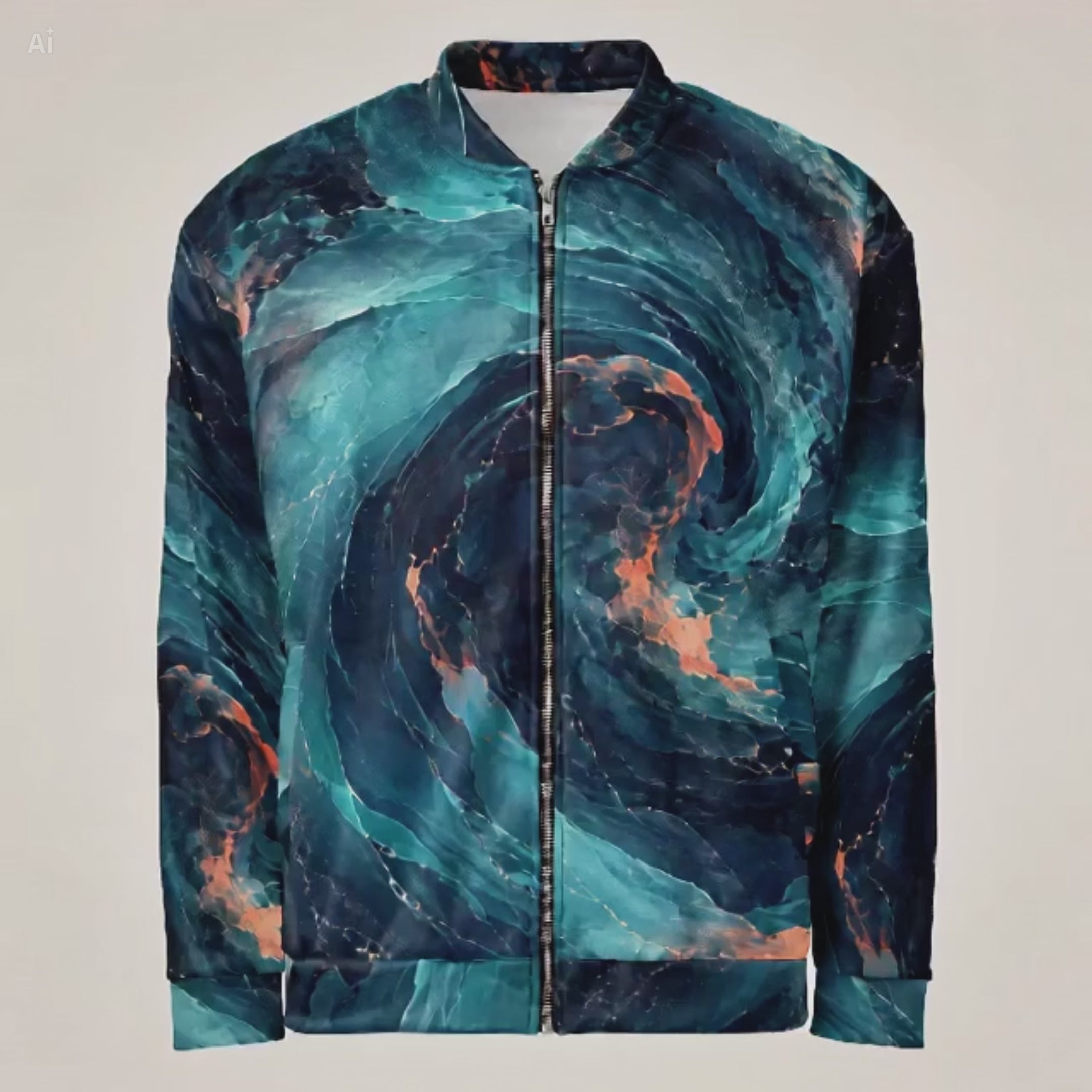 Neon Nebula unisex bomber jacket product video