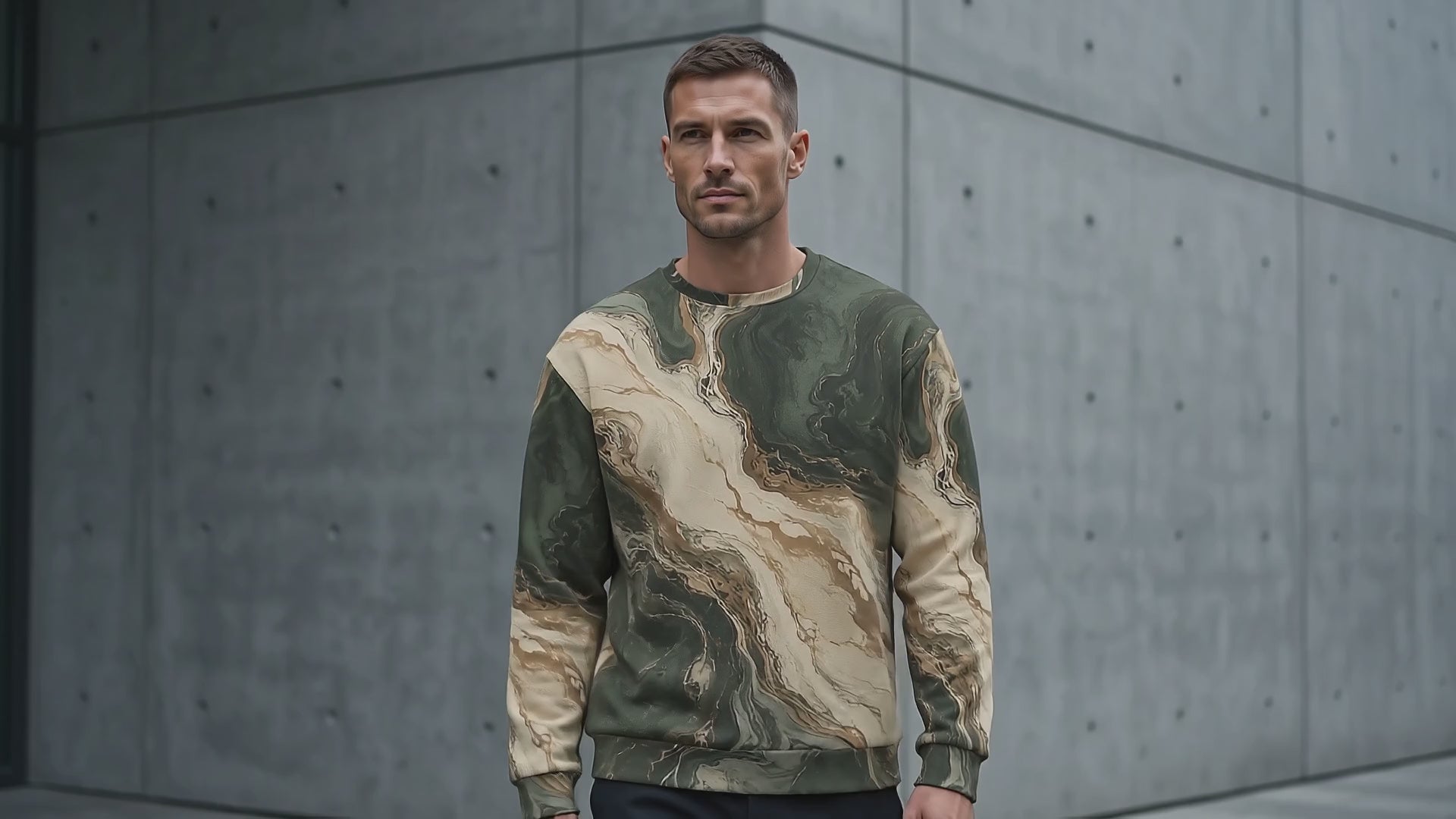 Verdant Strata unisex sweatshirt product video