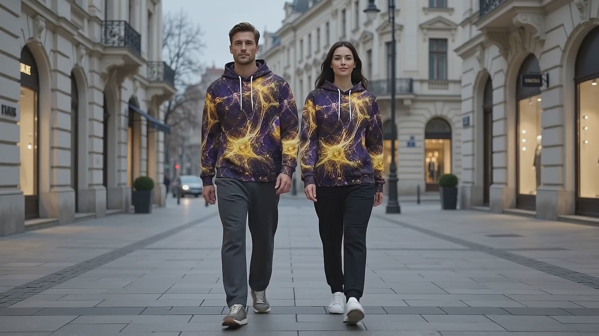 Cosmic Energy unisex hoodie product video