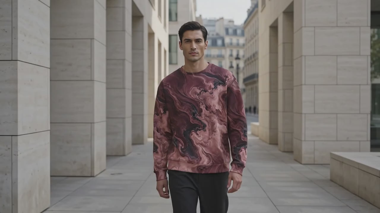 Burgundy Eclipse unisex sweatshirt product video