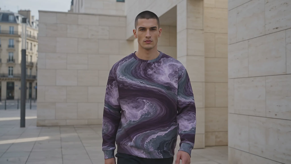 Amethyst Vortex unisex sweatshirt product video