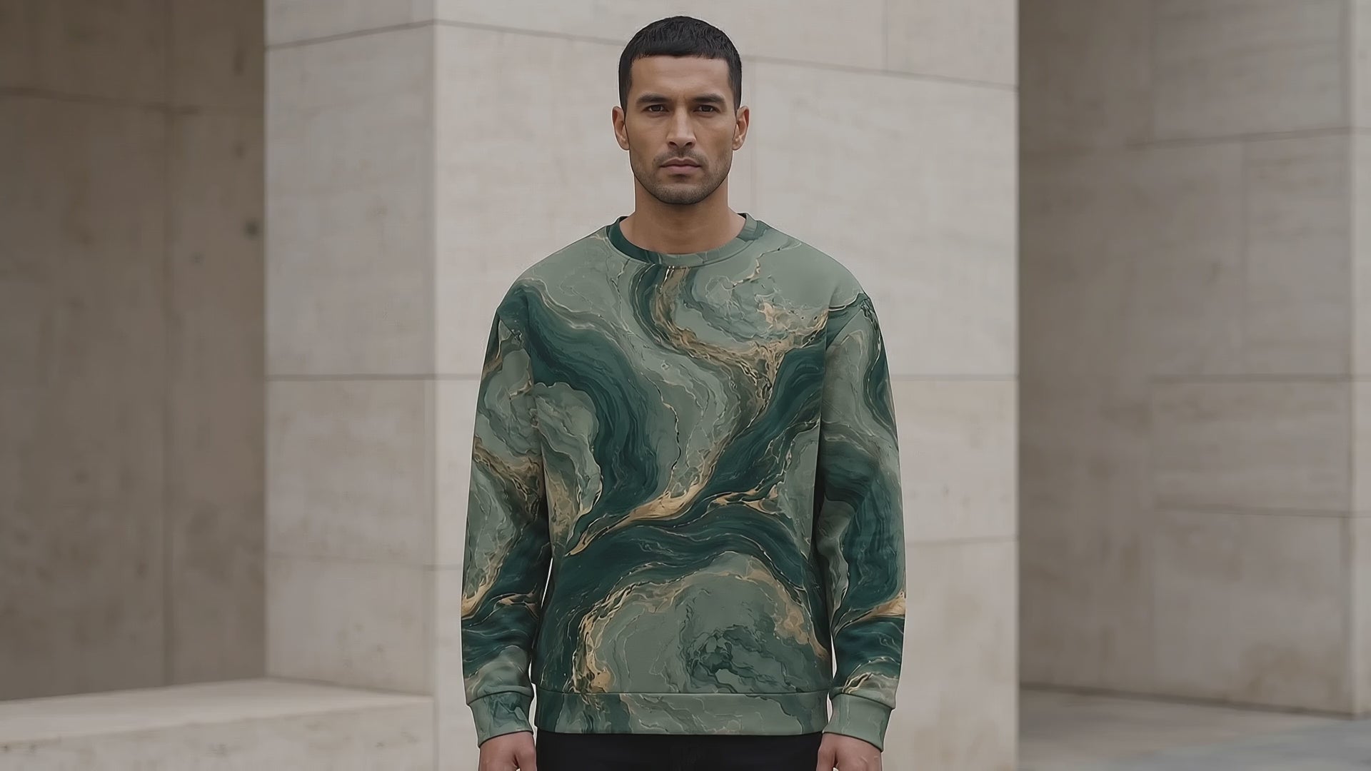 Emerald Current unisex sweatshirt product video